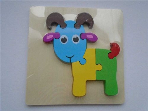 drevené puzzle - kozička č