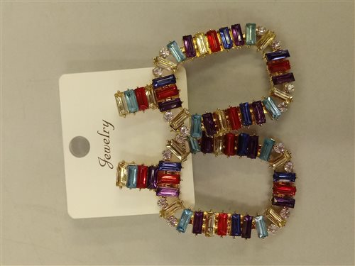 náušnice s farebnými kamienkami ean 6941406863346 obr