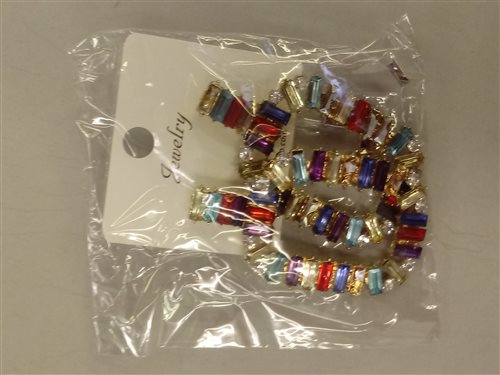 náušnice s farebnými kamienkami ean 6941406863346 obr