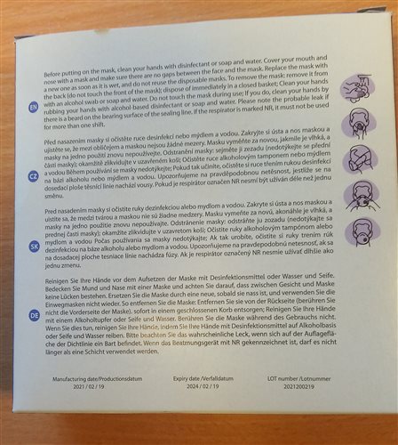 filtračná tvárová polmaska obr