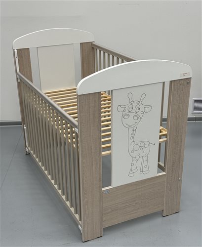 detská postieľka drewex®, model žirafa, batch num 05-12-2022 a c