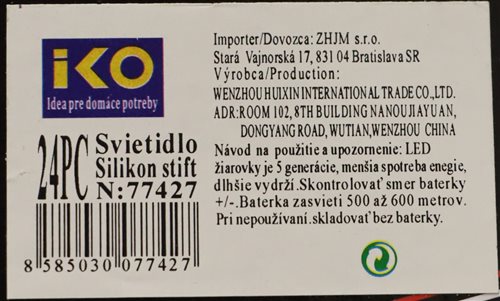 laserové ukazovadlo – svietidlo silikon stift, model 77427 c