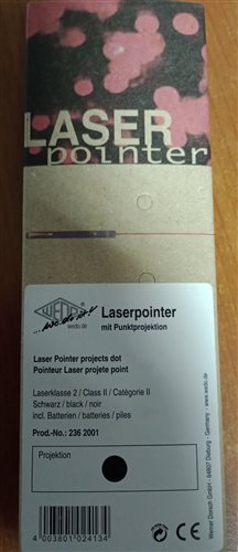 laserové ukazovadlo wedo s bodovou projekciou modeltyp 236 2001 c