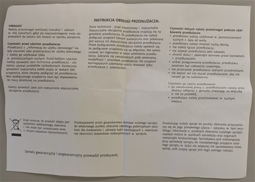 predlžovací prívod plastrol, modeltyp ps-460 5