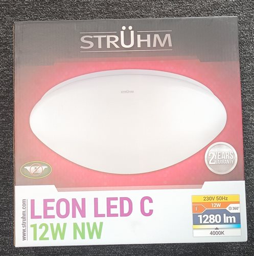 stropné svietidlo strühm, typ leon led c 12w nw, batch 0321swo c5