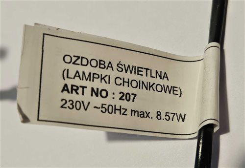 svetelný reťazec art no 207 4