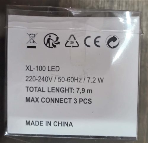 svetelný reťazec modeltyp xl-100 led2