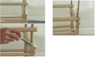 detská hračka – drevená hojdačka c