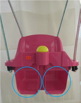 detská hračka – hojdačka s klaksónom c