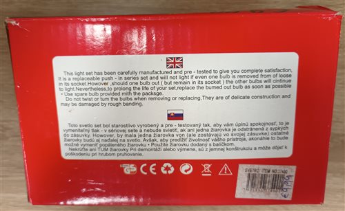 svetelný reťazec item no 37490 c