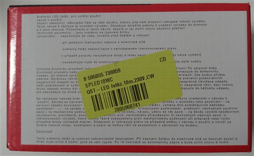 svetelný reťazec model v8f50 