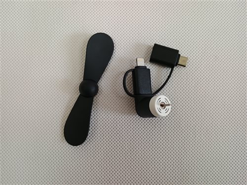 usb ventilátor s označením cn-usb03black, obr