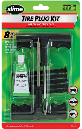 súprava pre opravu bezdušových pneumatík slime tyre plug kit_obrázok