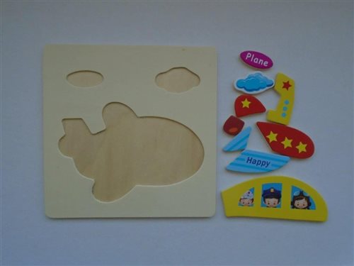 drevená skladačka - lietadlo2