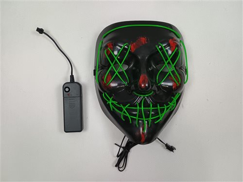 hračka led halloweenska maska jumi model h 871472 obr