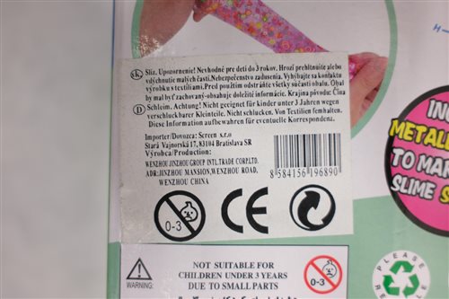 detská hračka – sequin slime, obr