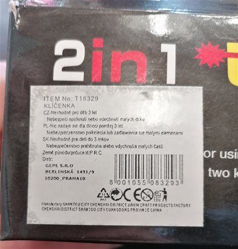 kľúčenka s laserom obr