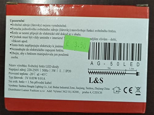 svetelný reťazec ls, modeltyp ag-50led, obr