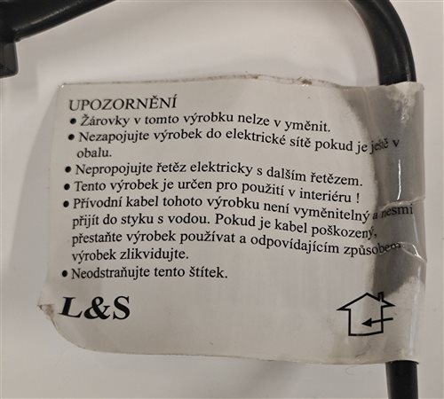 svetelný reťazec ls, modeltyp ag-50led, obr