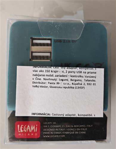 univerzálny cestovný adaptér legami 8